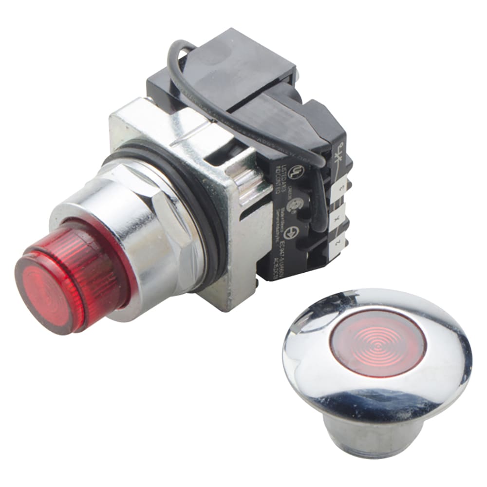 Wastebuilt® Replacement for Leach Electric Stop Button Momentary Red