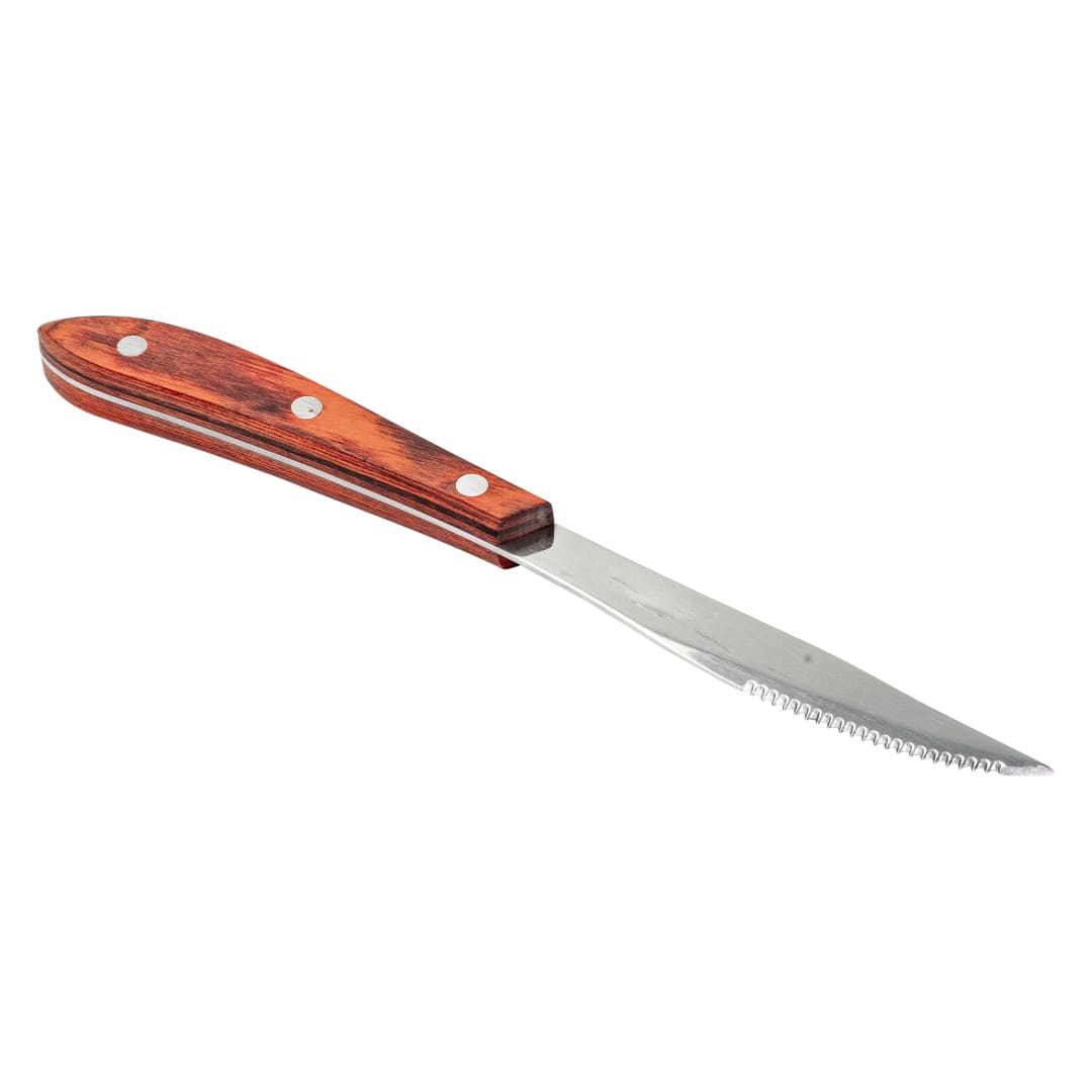 STK-858/B - STEAK KNIFE PAKKAWOOD HDLE 1DZ