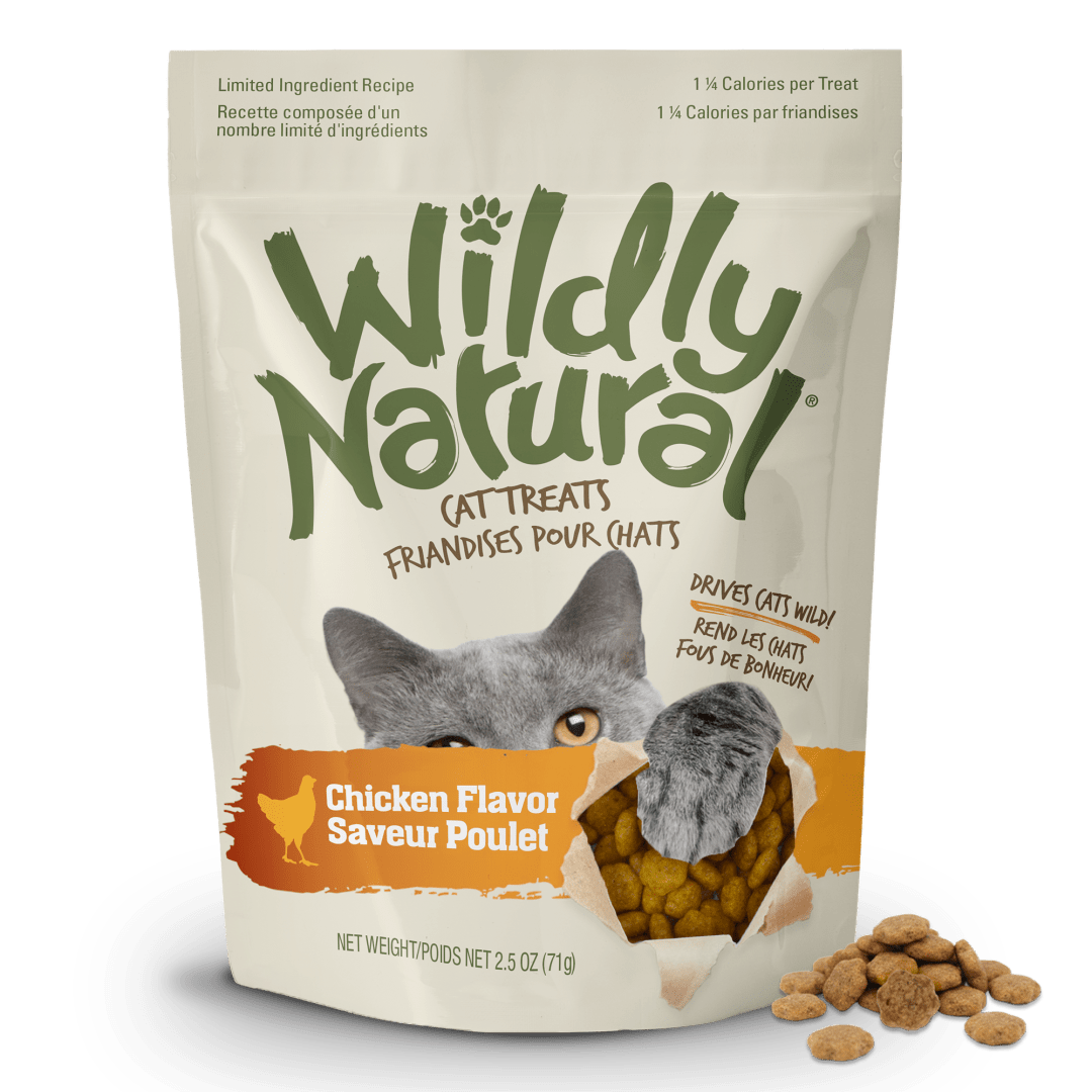 Wildly Natural Cat Treats, Chicken Flavor, 2.5 oz