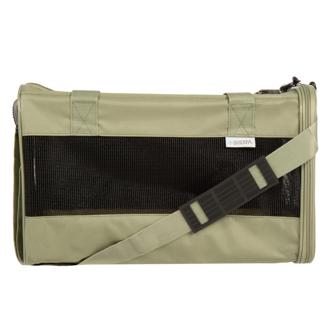 Sherpa Everyday Guaranteed On Board Soft-Sided Cat Carrier, Green, Medium