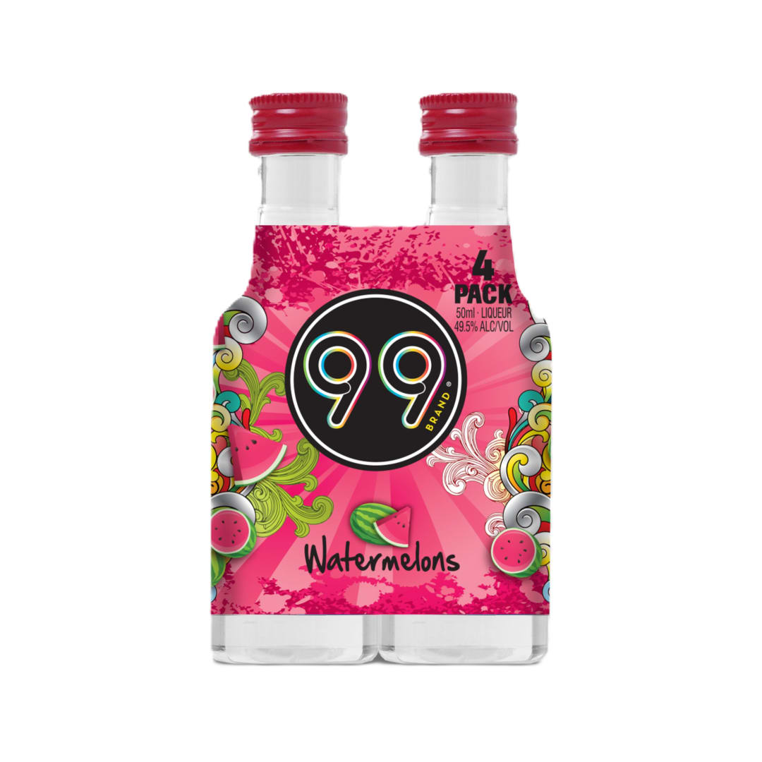 99 Watermelon 4 Pack 50ml 99 Proof