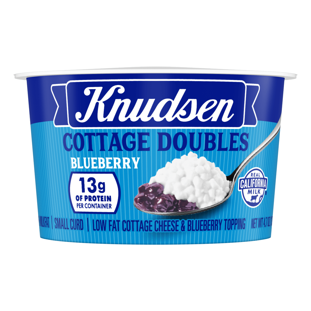 Knudsen Blueberry Low Fat Cottage Doubles 4.7 oz Cup