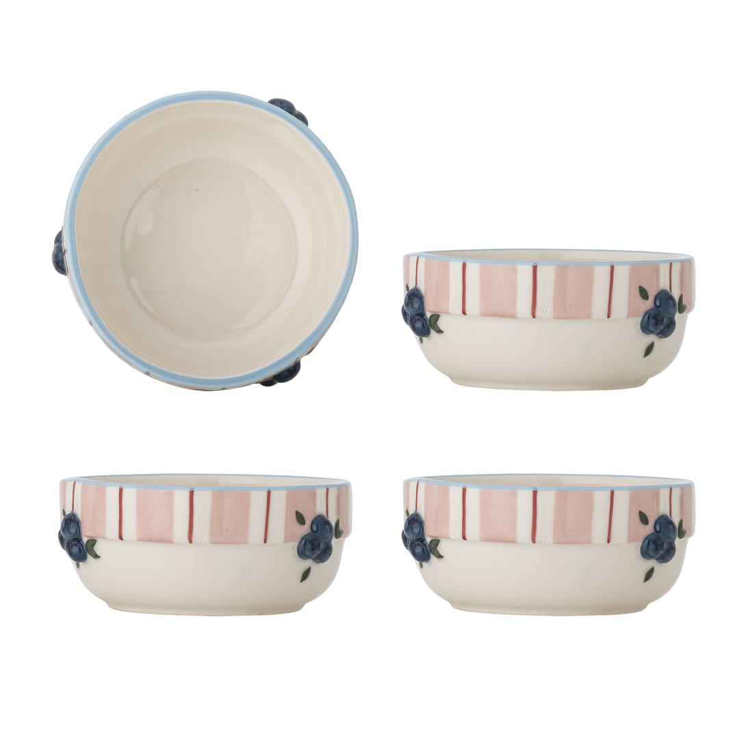 82063200 - Carry Bowl, Rose, Stoneware STOCK: 23