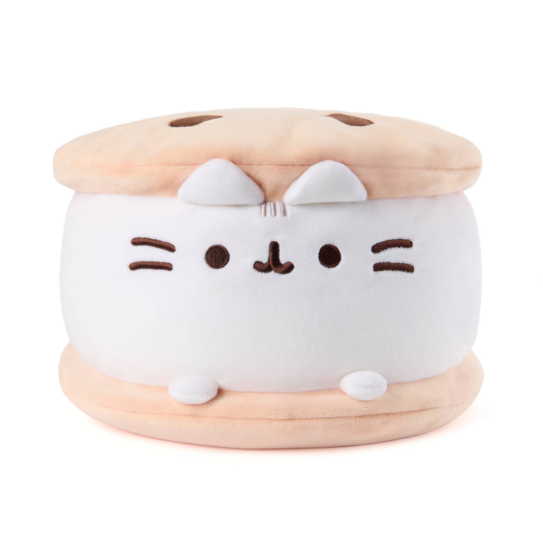 GUND Pusheen Cookie Ice Cream Sandwich Squisheen 11" Squishy Plush; Ages 8+
