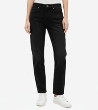 Salsify Straight Leg Jeans - Black, 10