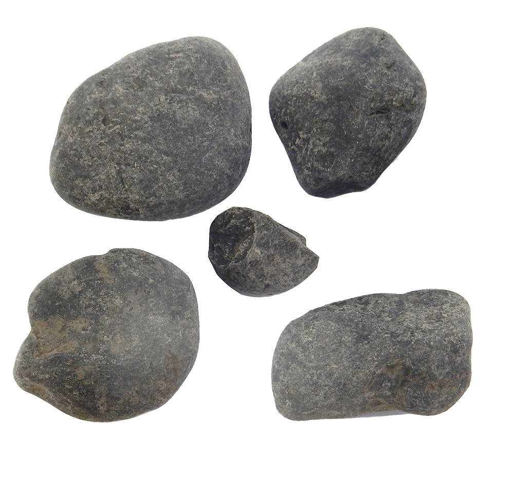 ROCKS, RIVER, BLACK, 1.5-2", PK/24