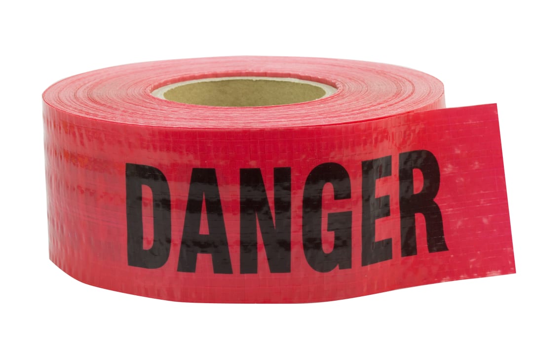 Barricade Tape-DANGER 500'x3" Reinforced (8-pack)