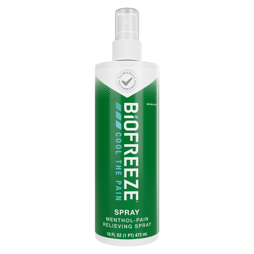 Biofreeze Pain Reliever Spray Pump, 16 oz., Colorless