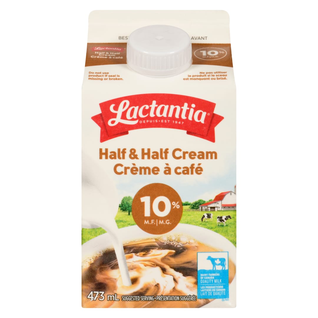 Lactantia Half and Half Cream, 10%, 473mL