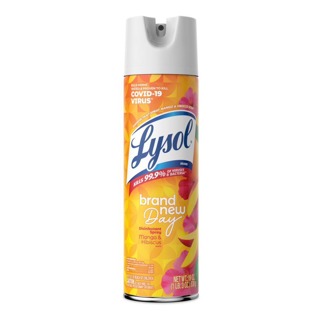 LYSOL® Disinfectant Spray - Brand New Day™ Mango & Hibiscus 6/19 oz.