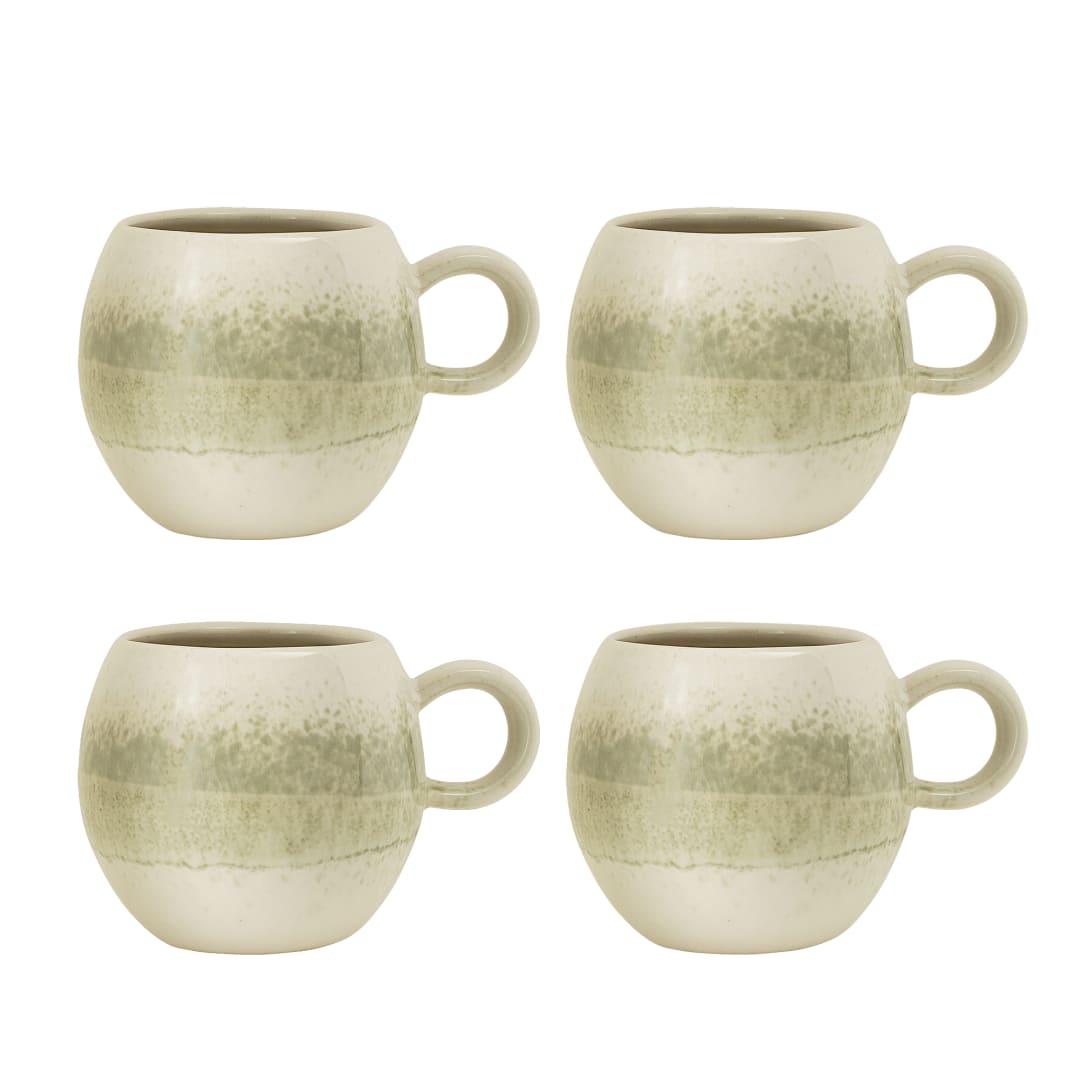 82061161 - Paula Cup, Multipack, Green, Stoneware STOCK: 9