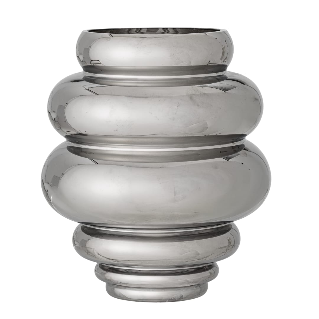 82062748 - Zorya Vase, Silver, Glass STOCK: 300