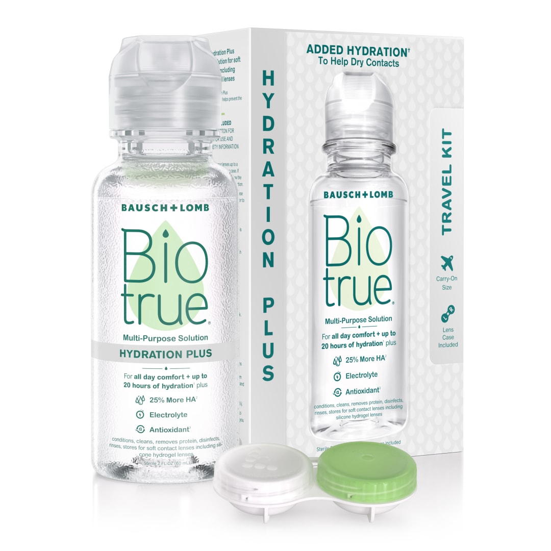 Biotrue Hydration Plus 2oz Travel + Lens Case