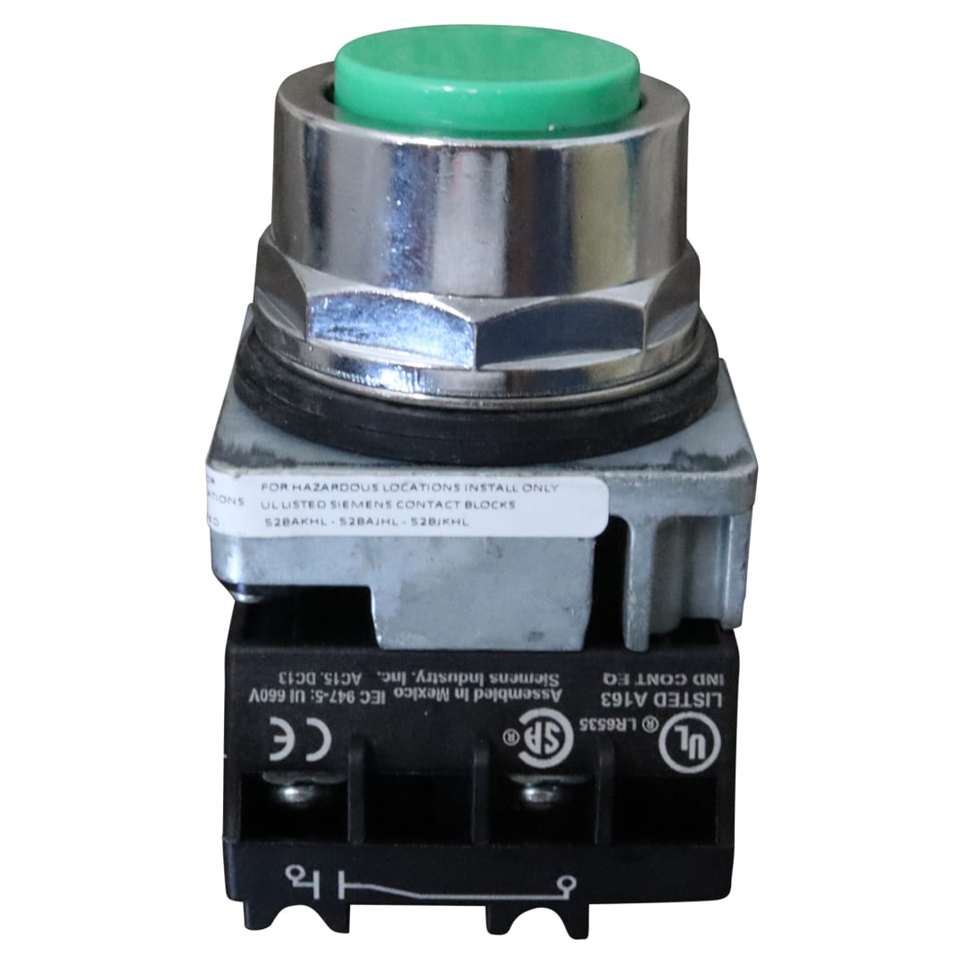 Galbreath™ 2 Pos Green Push Button Non Illuminated