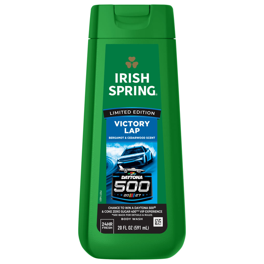 Irish Spring Limited Edition Daytona 500 Victory Lap Body Wash for Men, Bergamot & Cedarwood Scent, 20 fl oz