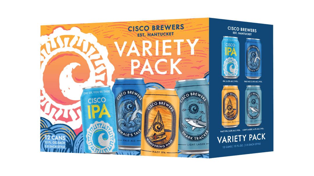 Cisco Brewers Variety Pack, 12 Pack Beer, 12 fl. Oz. Cans