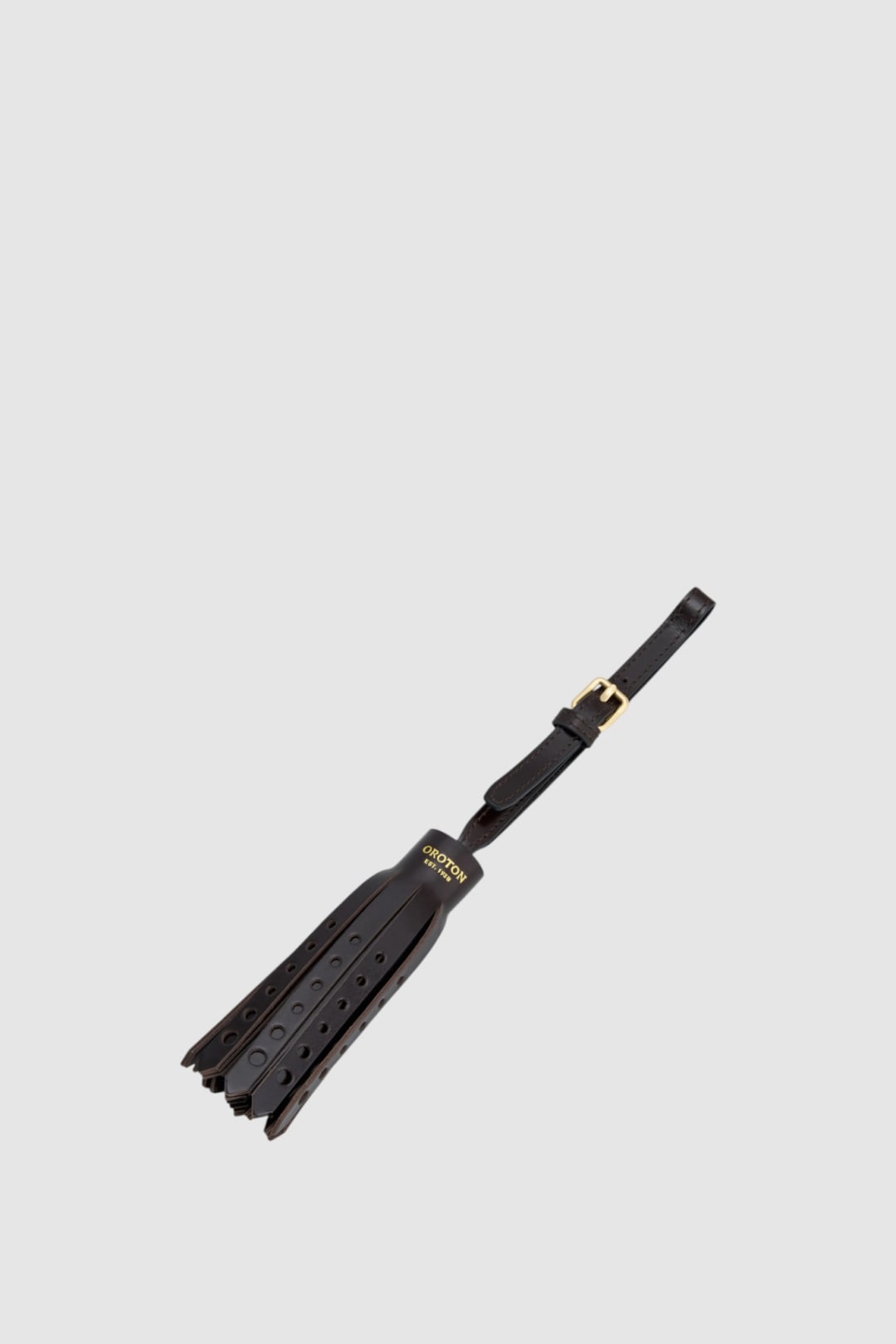 Finn Crackle Broguing Tassel Keyring