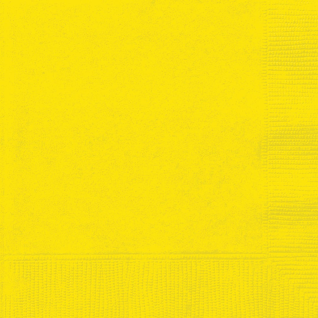 Neon Yellow Solid Dinner Napkins, 40ct