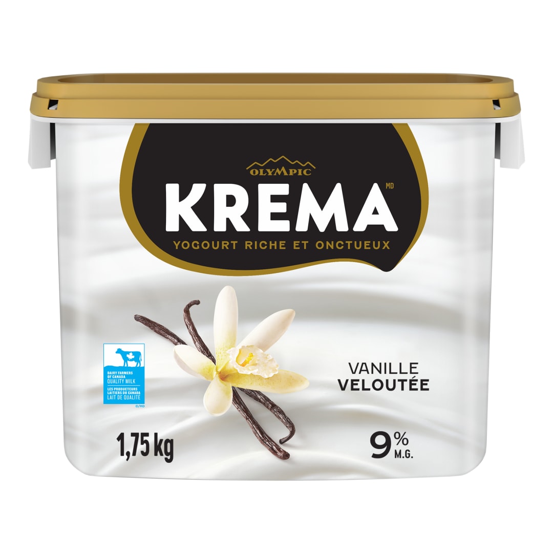 Olympic Krema Vanilla Full-Fat 9% Yogurt Tub, 1.75KG