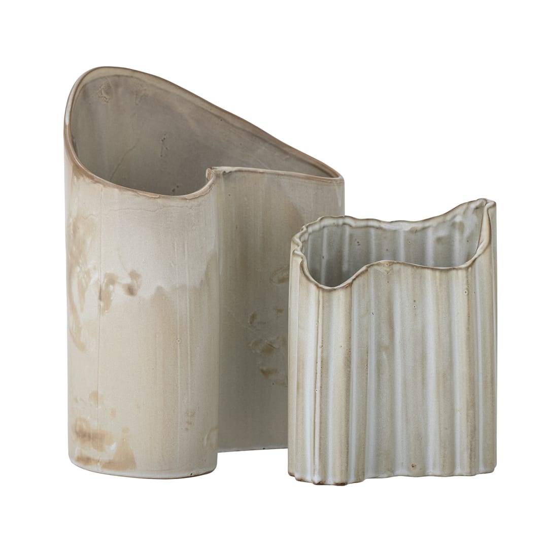 82058137 - Henaj Vase, Brown, Stoneware STOCK: 18