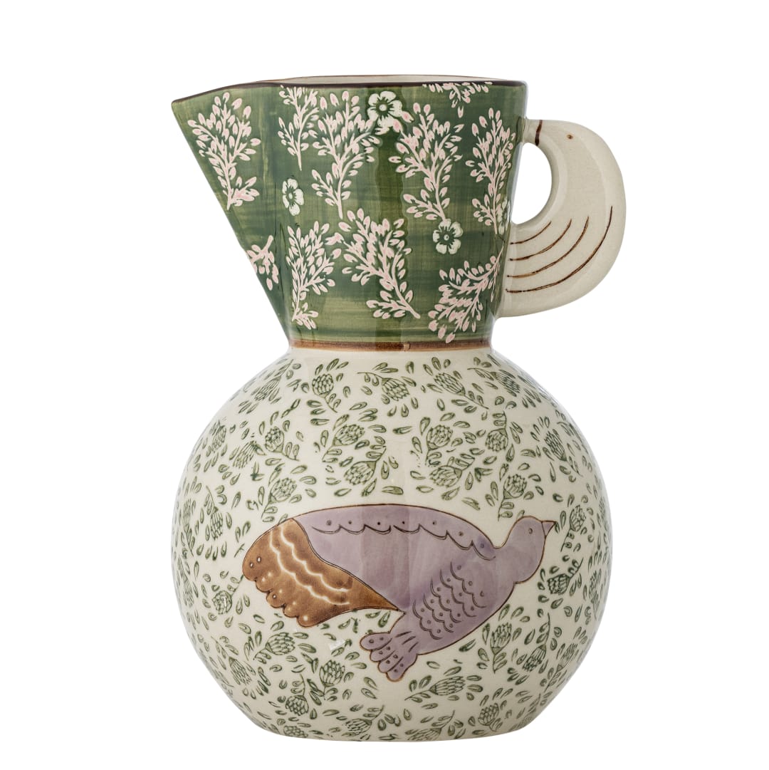 82063116 - Hezha Jug, Green, Stoneware STOCK: 245