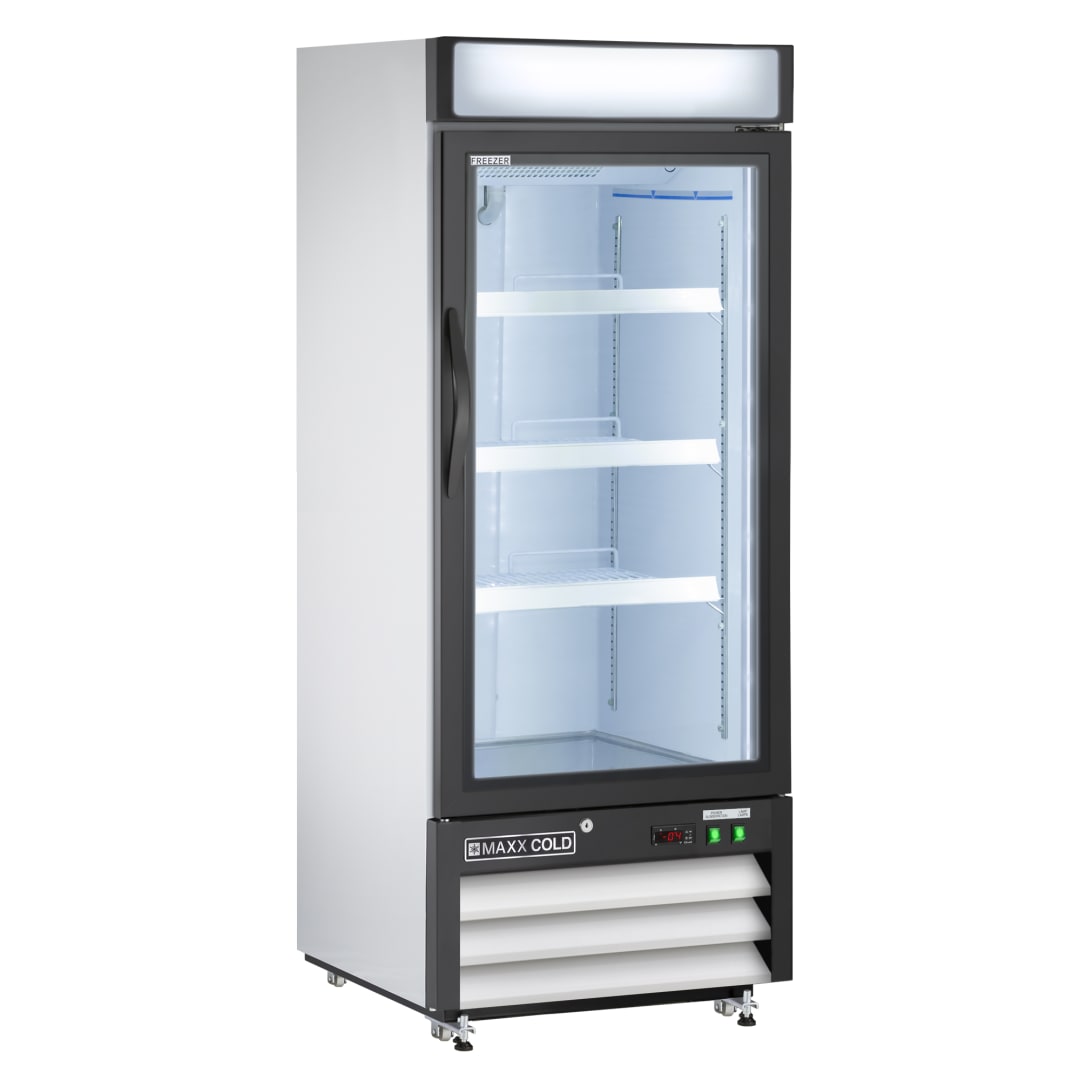 MXM1-12FHC - 25" Glass Door Merchandiser Freezer, Free Standing