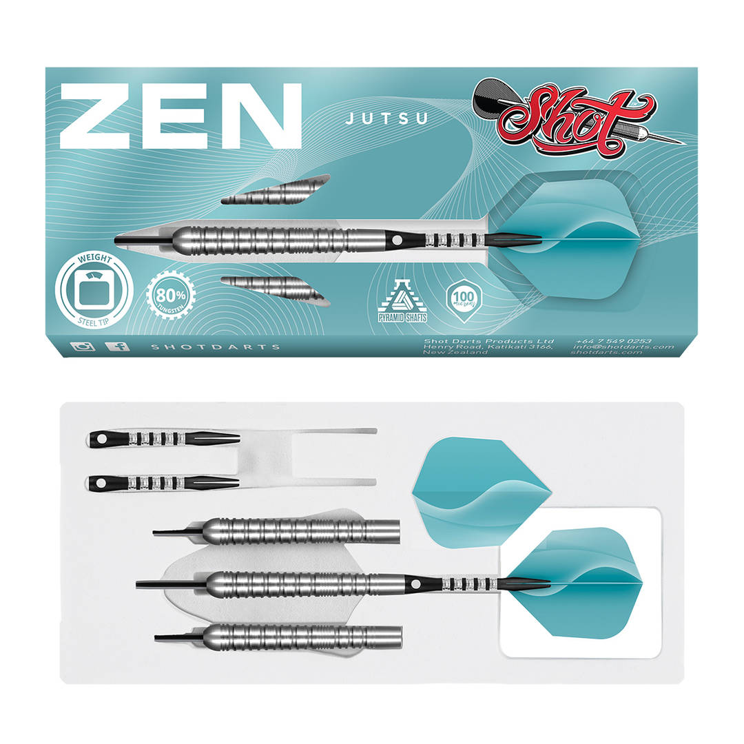 ZEN JUTSU STEEL TIP DART SET 2