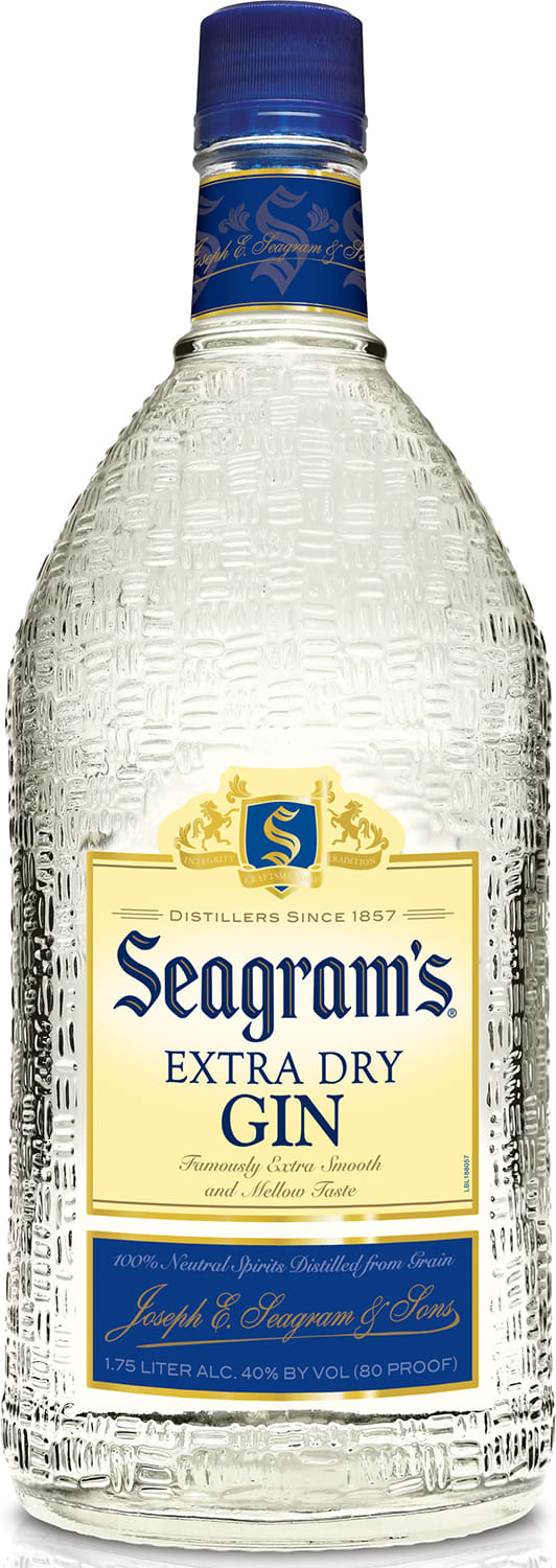 Seagram's Extra Dry Gin, 1.75 L Bottle, 80 Proof