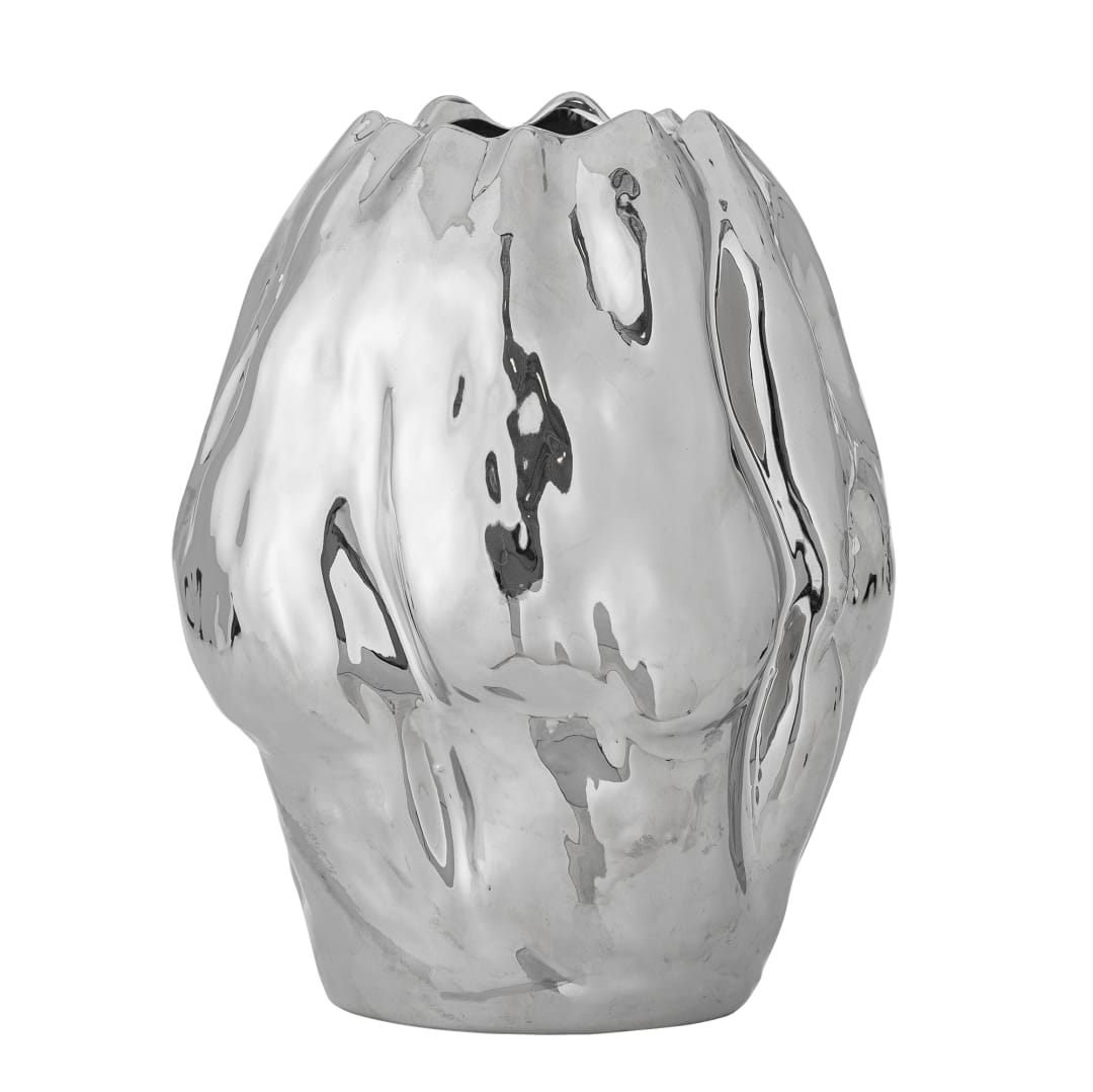 82062637 - Bobby Vase, Silver, Stoneware STOCK: 300