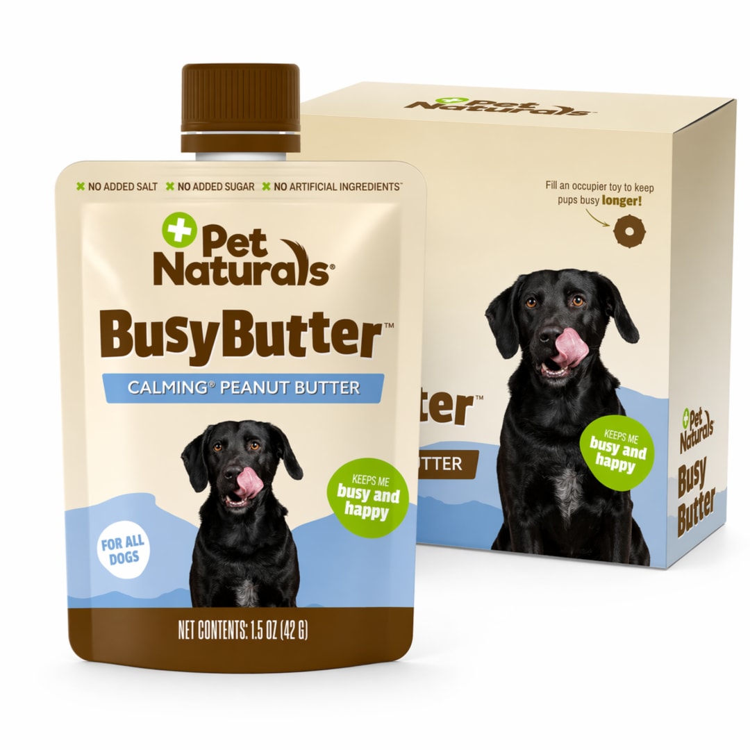 PN BusyButter, Dogs, 6 Pack of 1.5oz Pouches