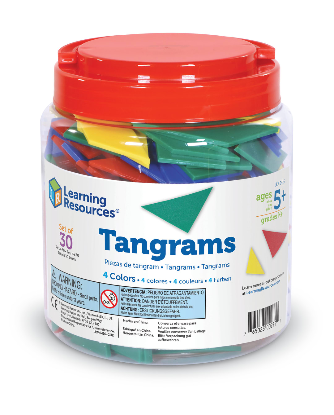 CLASSPACK TANGRAMS (SET/30) 4 COLORS