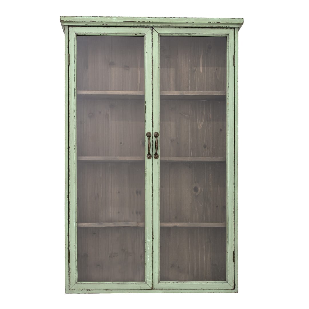 82049402 - Hazem Cabinet, Green, Firwood STOCK: 79