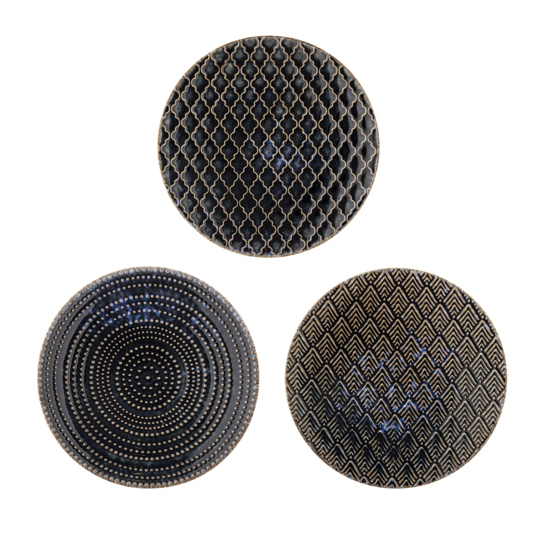 82061836 - Elanor Plate, Blue, Stoneware STOCK: 300