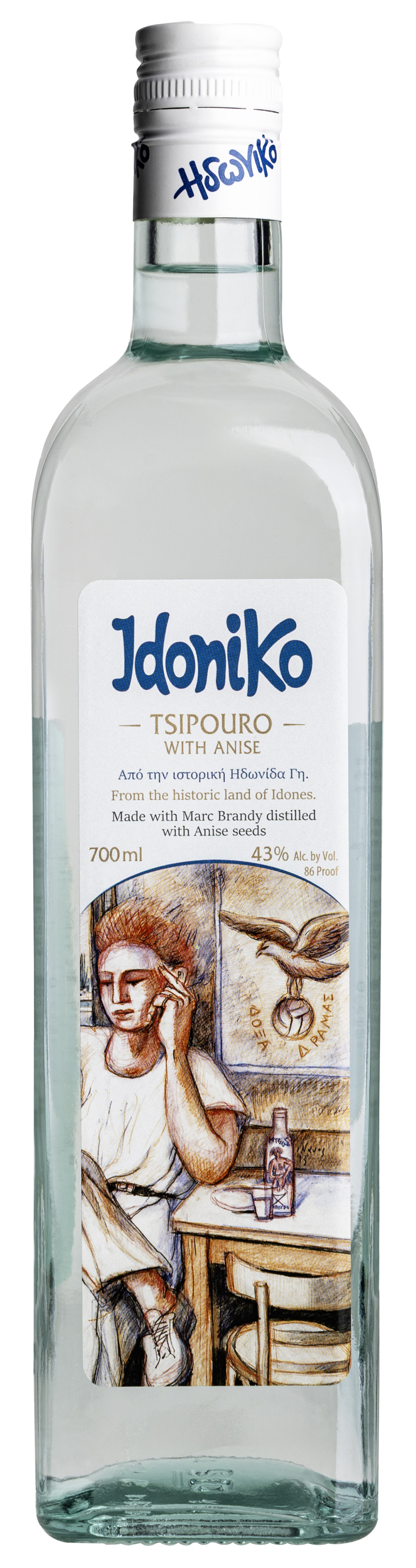 Idoniko Tsipouro Anise 700ml 6pk 86 PRF