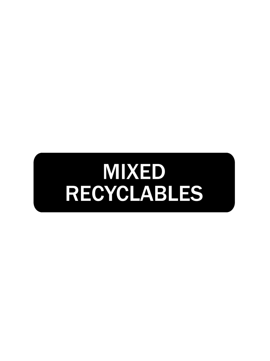  ARISTATA - Label - Mixed Recyclables - Black-White