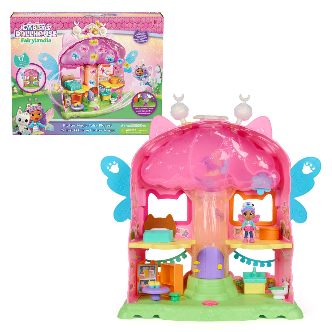 DREAMWORKS GABBY'S DOLLHOUSE Fairylandia Flutter Magic Fairy Playset