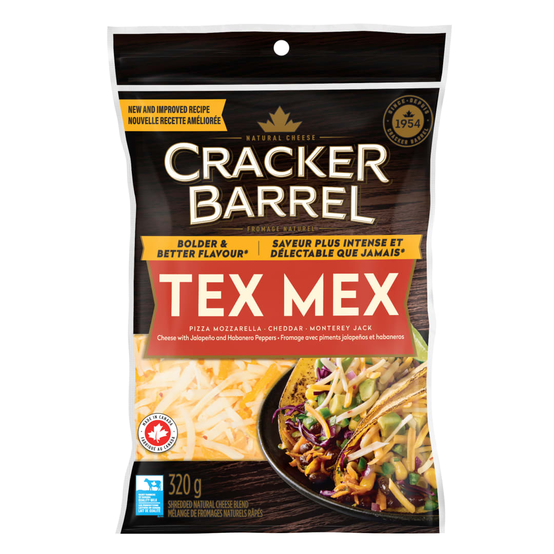 Cracker Barrel Tex Mex Shredded Cheese, 320g