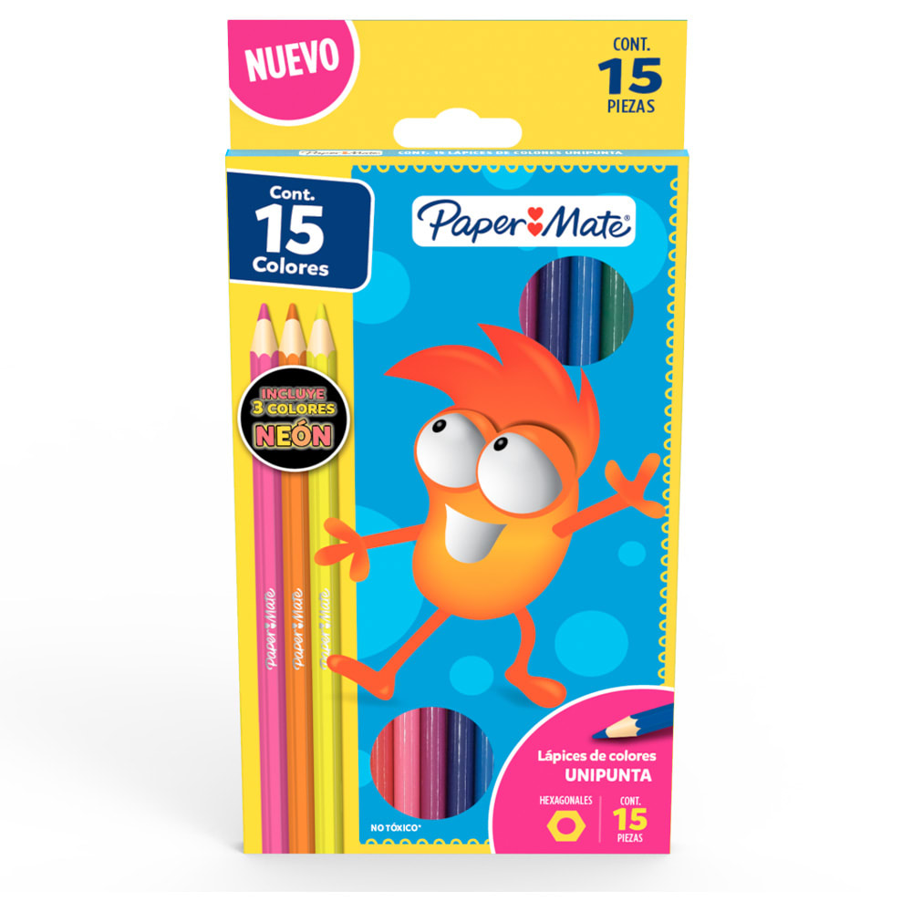 PAPER MATE12CT+3 NEON UNIPUNTA