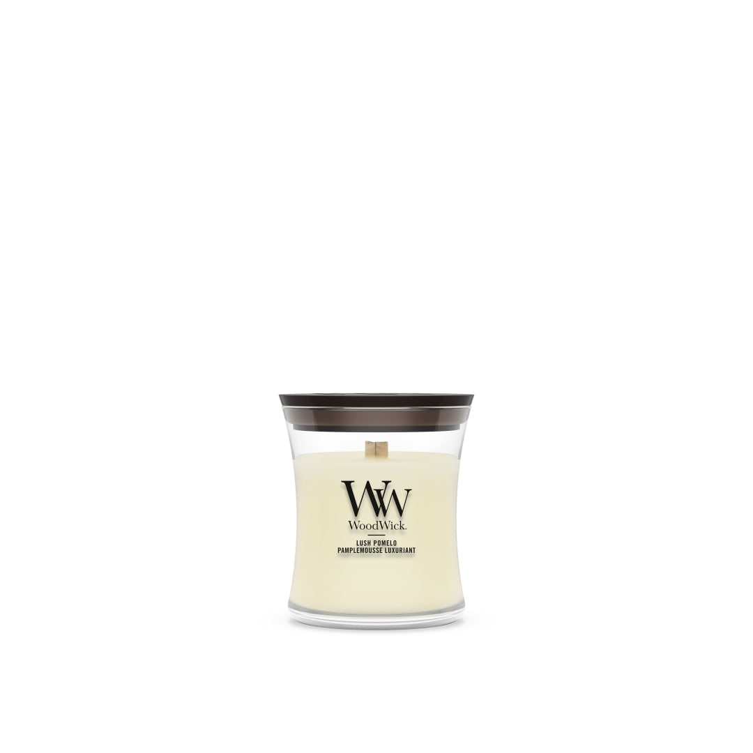WoodWick Vela perfumada | Vela Mini Hourglass | Lush Pomelo | Regalos perfectos para mujeres