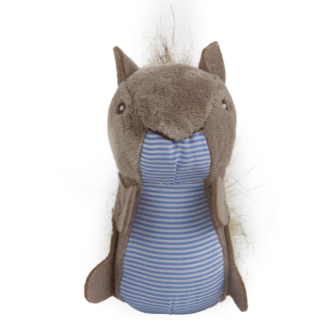 Petlinks Plush Player Squirrel, Refillable Catnip Cat Toy with Catnip Tube