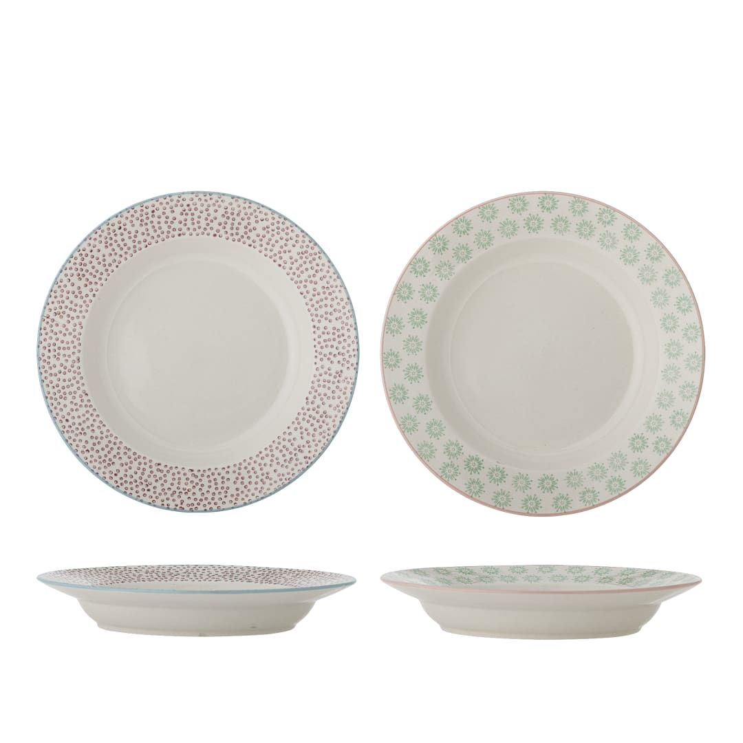 82049931 - Patrizia Plate Deep, Multi, Stoneware STOCK: 151