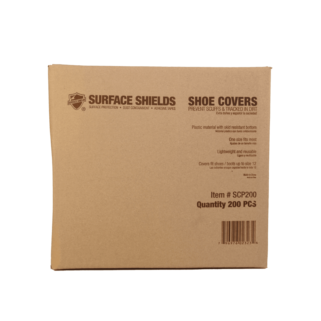 Protective Water Resistant Shoe Covers, Blue, 100pr