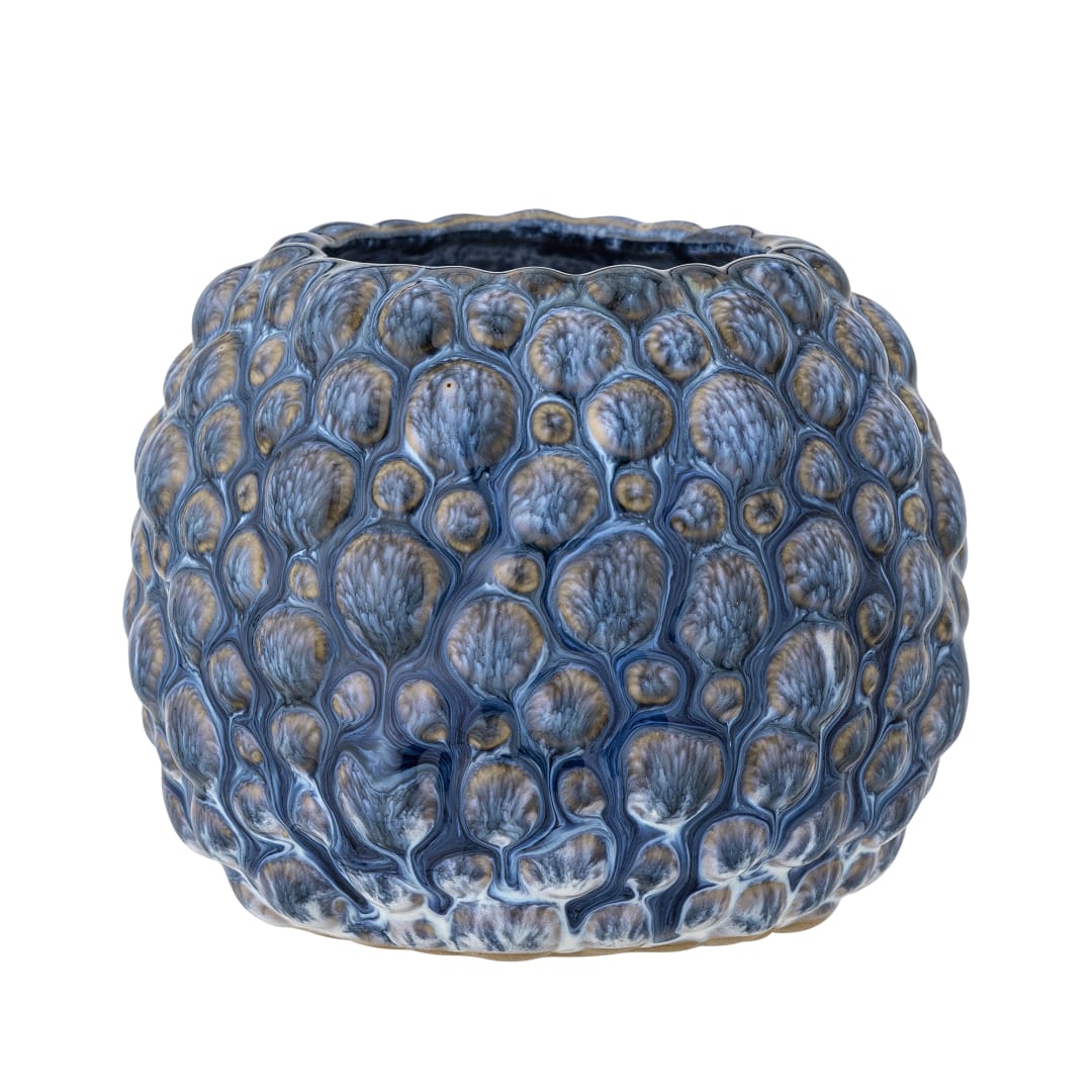 82061460 - Susannah Flowerpot, Blue, Stoneware STOCK: 218