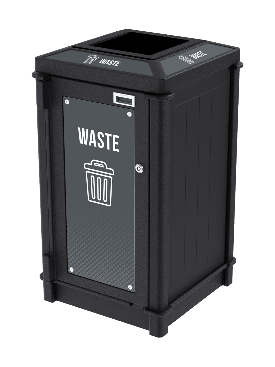 FUSION - Single - Kit - Top Load - Waste - Full - Black