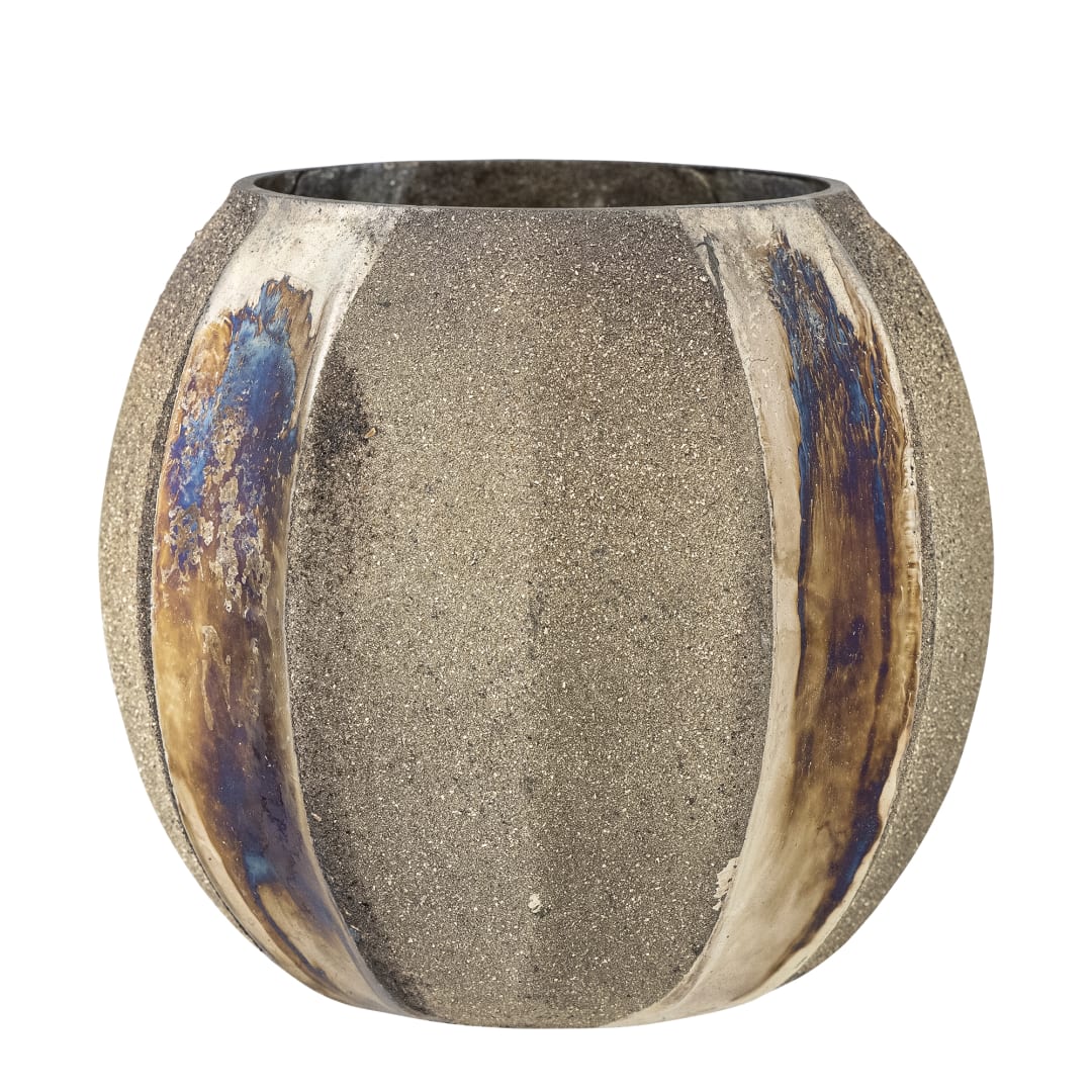 82066378 - Felecia Votive, Gold, Recycled Glass STOCK: 56