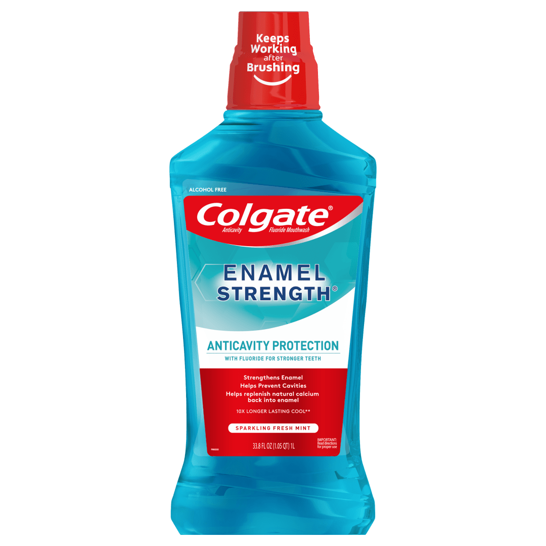 Colgate Enamel Health Mouthwash, Fresh Mint - 1L, 33.8 fluid ounce
