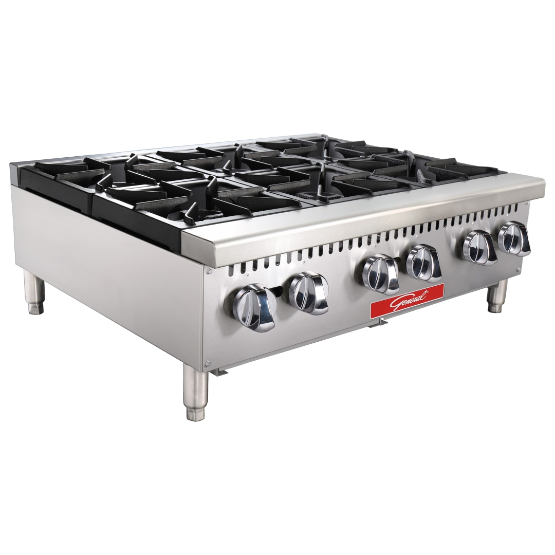 GCHP-36-6NGS - General Hot Plate,6 Burner-36"