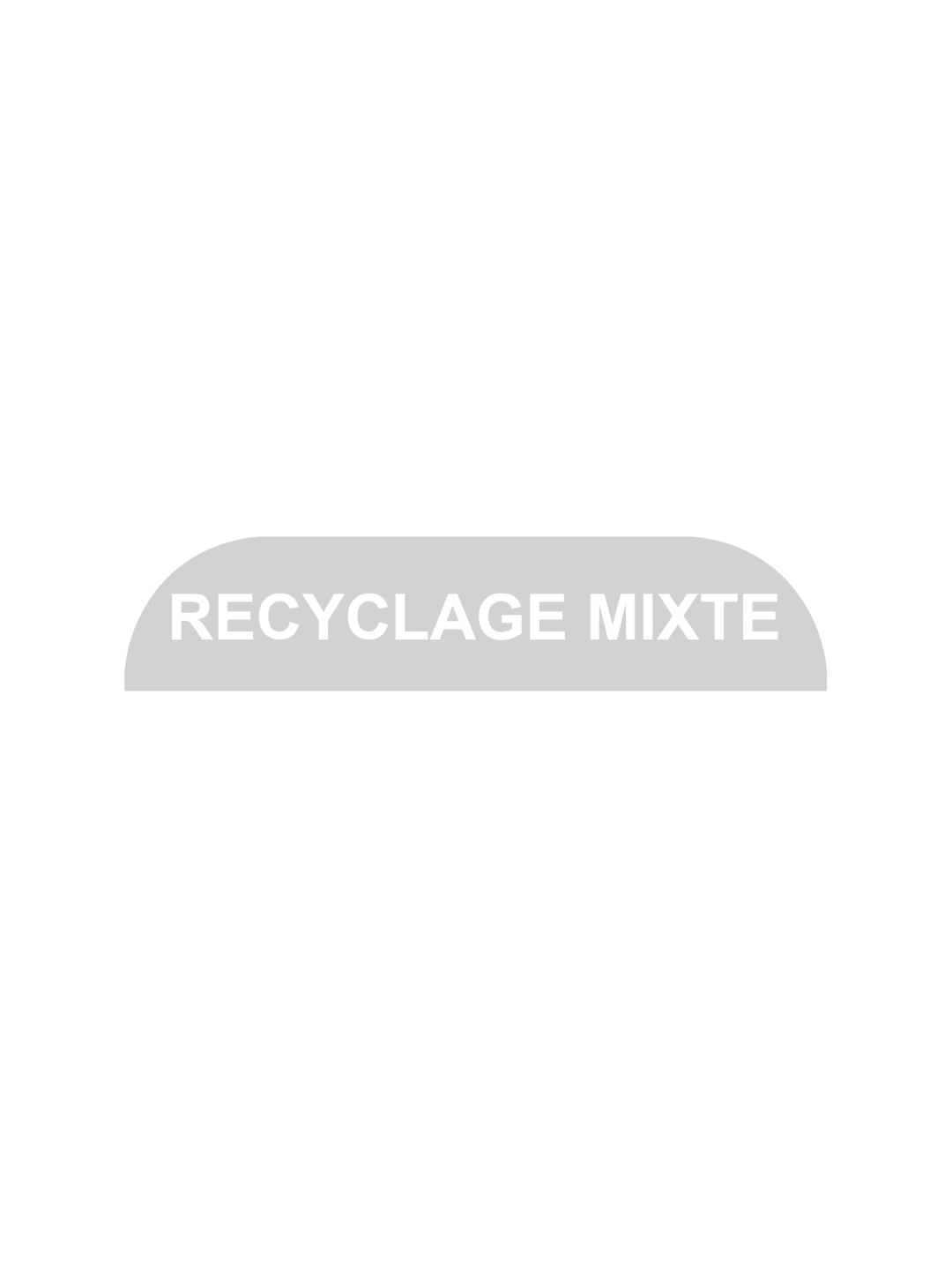 BILLI BOX - Label - Recyclage Mixte - Clear-White