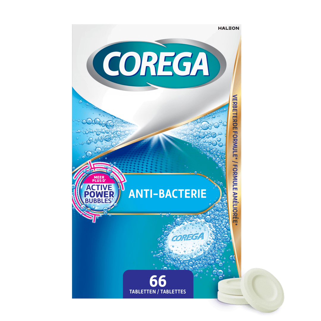 Corega Anti-bacterie - 66 reinigingstabletten