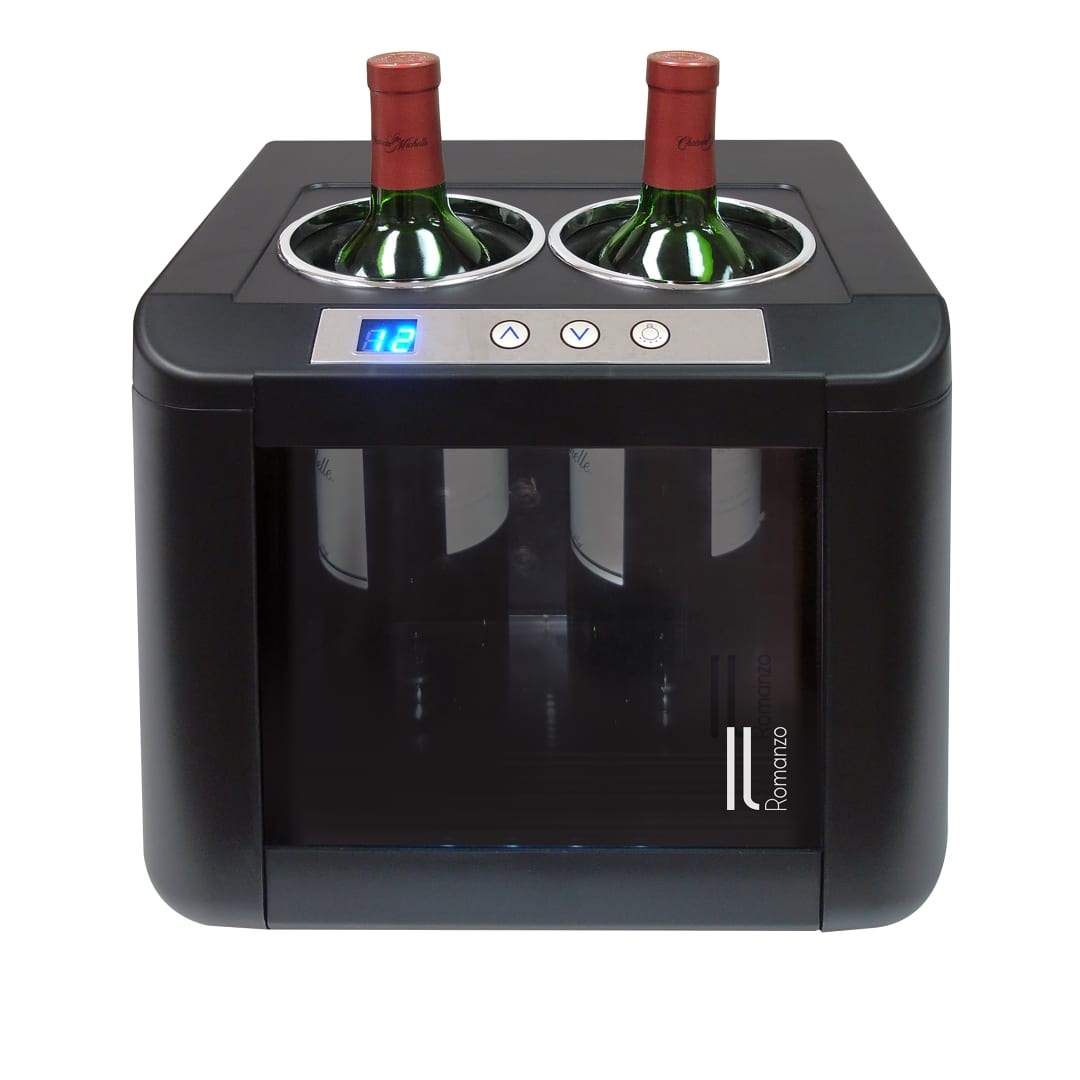 IL-OW002 - Il Romanzo 2 Bottle Open Wine Cooler, Black